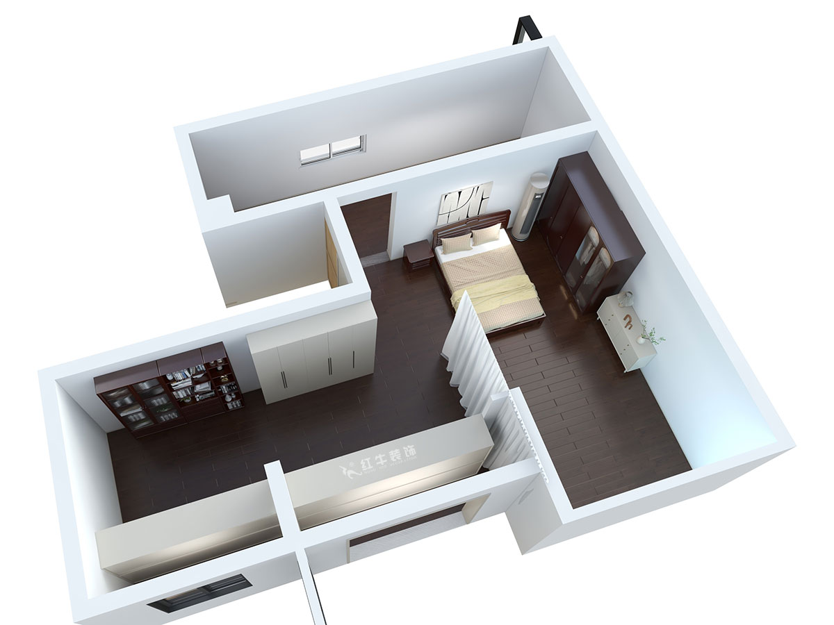 蒋琛｜香榭里8-3-1101-260㎡-现代简约风格｜4室3厅2卫｜老房装修｜定制家｜全包29万｜00_07鸟瞰图